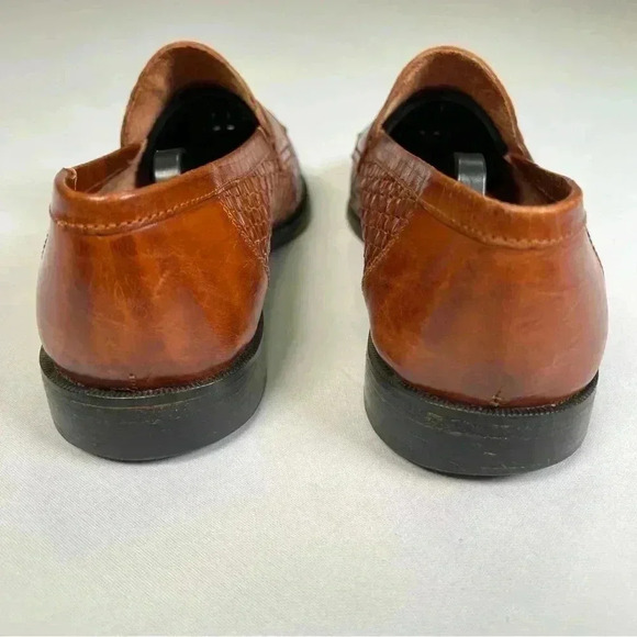 SUNSTEPS MEN'S "BARCLAY" HAND WOVEN SHOES SIZE 6  - used, but beautiful - Picture 5 of 11